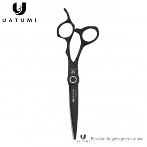 Matte black 6.3 “integrated barber shop hair stylist special Japanese VG10 steel